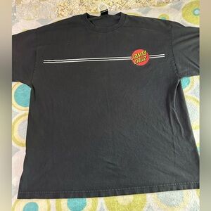 Santa Cruz Classic Logo Men’s 2XL Black Tee